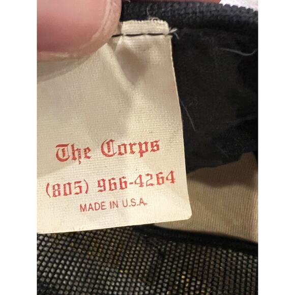 Vintage The Corps Mens Black USS JOUETT CG-29 Ship SnapBack Hat Made in USA - Picture 8 of 9